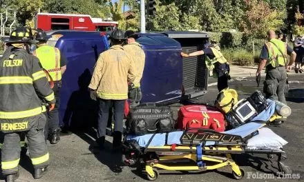 One trapped, injured in Oak Avenue Parkway traffic collision