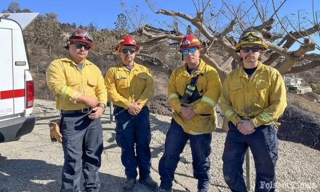 Folsom amongst CDCR strike teams assisting with LA fires, recovery 