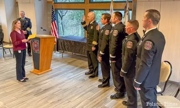 Folsom Fire promotes 2 Engineers, 2 Captains and Emergency Medical Chief  