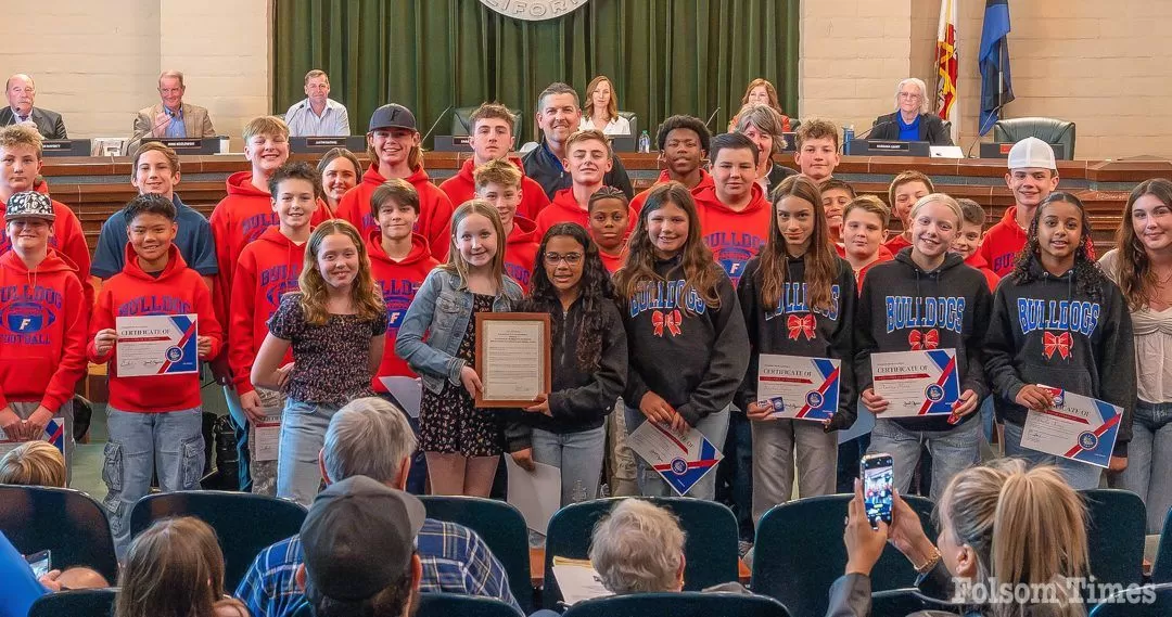 City honors Folsom Jr. Bulldogs for academic and athletic excellence