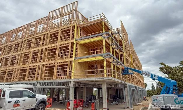 New Folsom Palladio Hotel rising fast toward Spring 2026 opening