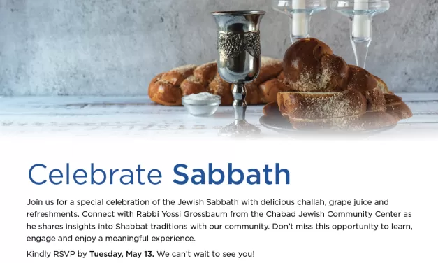 Pre-Shabbat/Jewish Sabbath with Rabbi Yossi