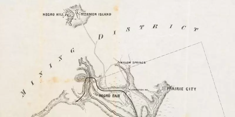 Sm 1854 Negro Bar Gold Mining District
