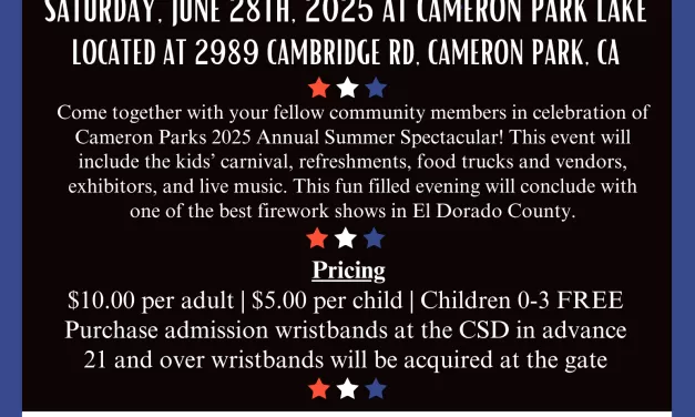 2025 Annual Summer Spectacular – Cameron Park CSD