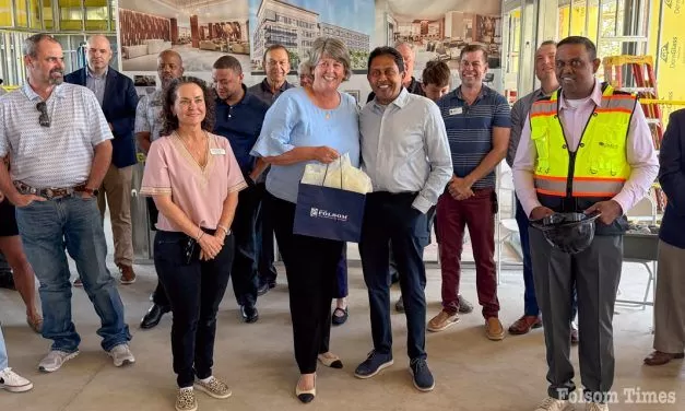 Choose Folsom, City leaders celebrate Palladio hotel construction milestone
