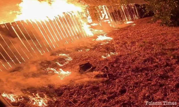 Fireworks suspected in Folsom fire that threatened homes July Fourth