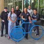 Folsom Police Foundation funds, furnishes library’s new secure bike racks