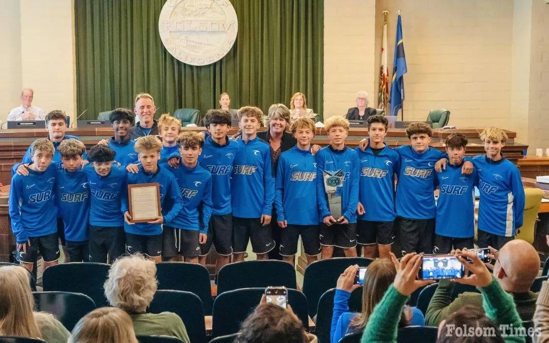 Folsom Lake Surf Soccer Club honored by mayor for National Championship