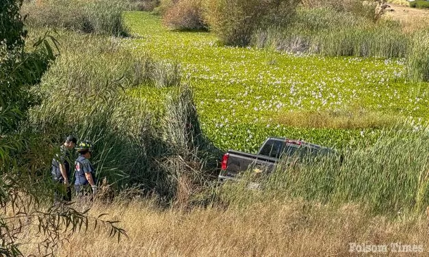 Vehicle flies off US50, plunges into Folsom marsh; 2 rescued