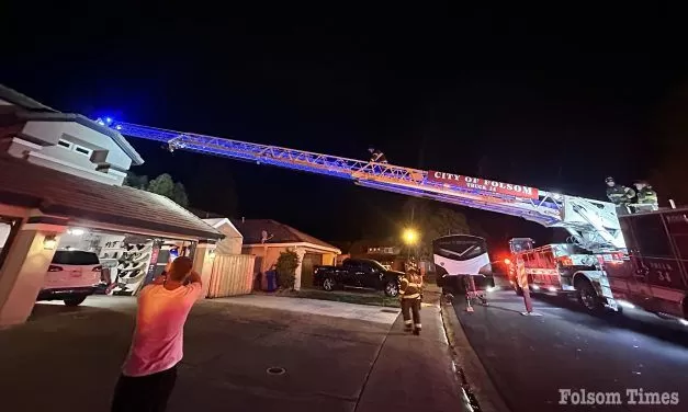 Folsom firefighters make quick work of Thorndike Way home fire Monday night