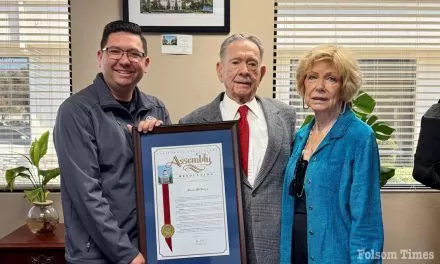 Assemblyman Hoover Honors 100 year old Stuart McIntyre as Veteran of the Year in Dist. 7