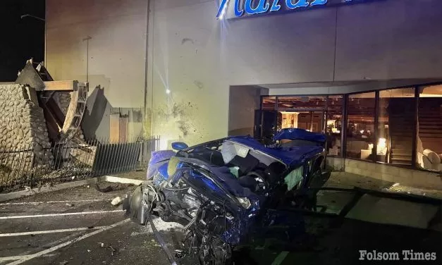 Iconic Naturwood waterwheel damaged in Highway 50 crash