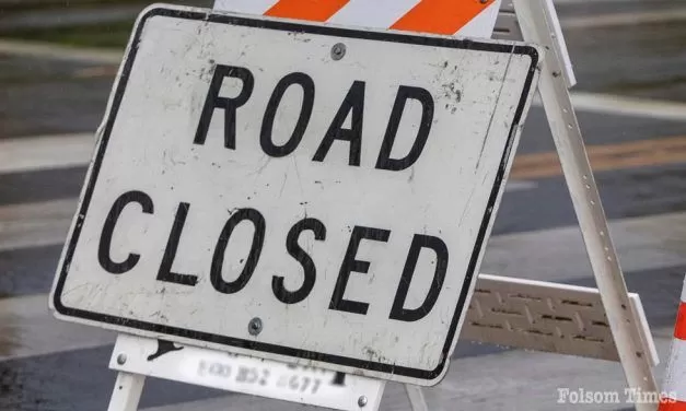 Steady rains, flooding close section of Folsom’s Sibley Street